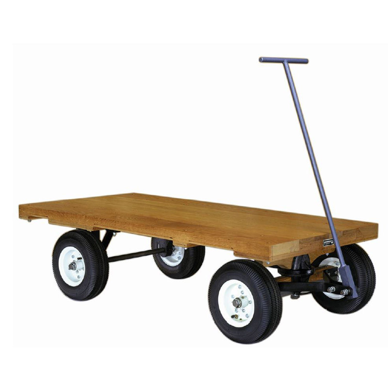 Hamilton Caster 1500 lb. Capacity Wood Convertible Wagon Utility Cart